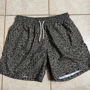 Retromarine Leopard Print Swim Shorts